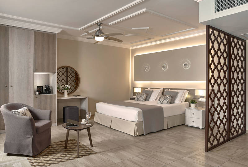 Aldemar Knossos Villas Hersonissos Crete Junior Suite Sharing Pool Bedroom